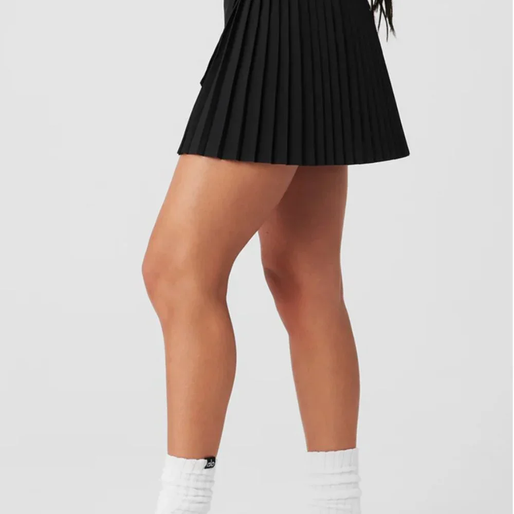 Alo Aces Tennis Skirt Black - S